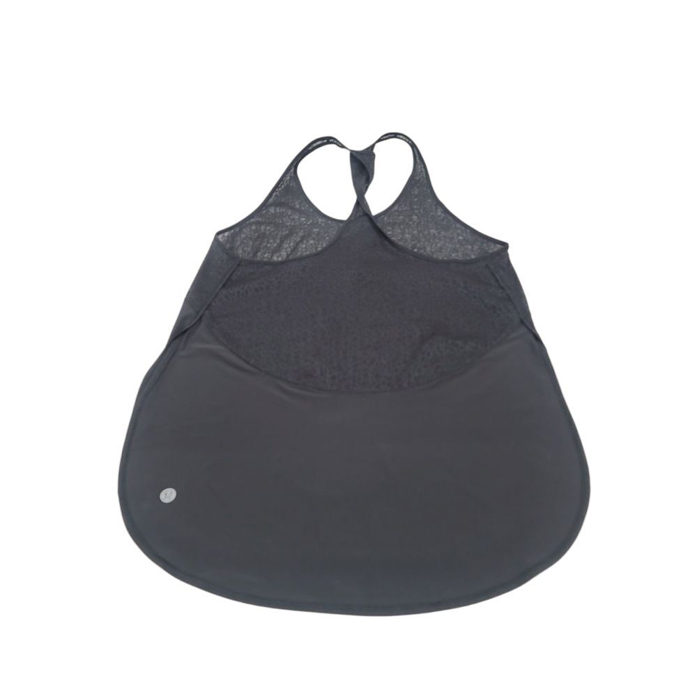 Lululemon Women's Twist and Train Black Side Slits Sheer upper Tank Top Size 2-4 - Picture 5 of 7